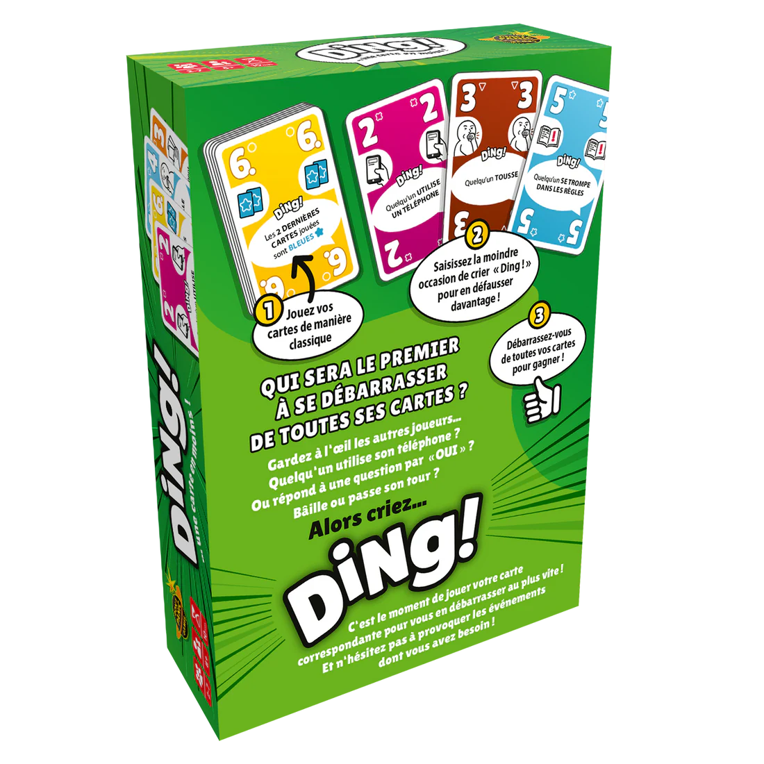 Dos de la boite du jeu Ding