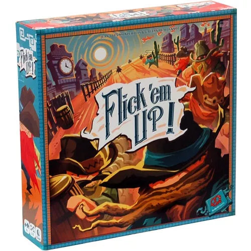 Boîte du jeu Flick'em Up en plusieurs langues