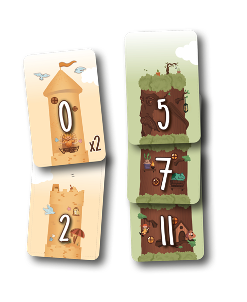 Cartes du jeu les 5 tours en Français