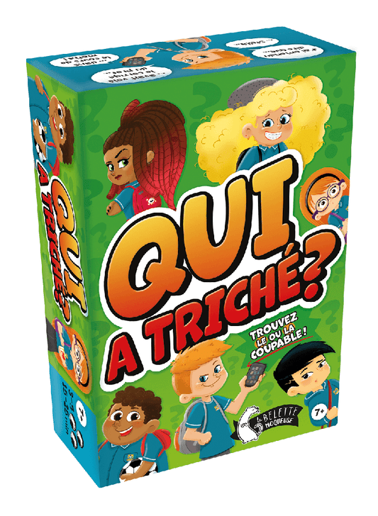 Boîte du jeu de société Qui a triché en français