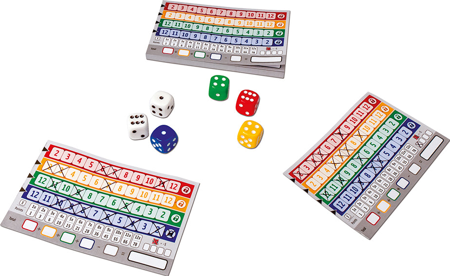 Matériel du jeu Qwixx