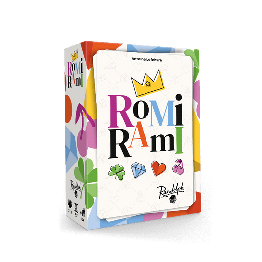 Boîte du jeu de carte Romi Rami en Français