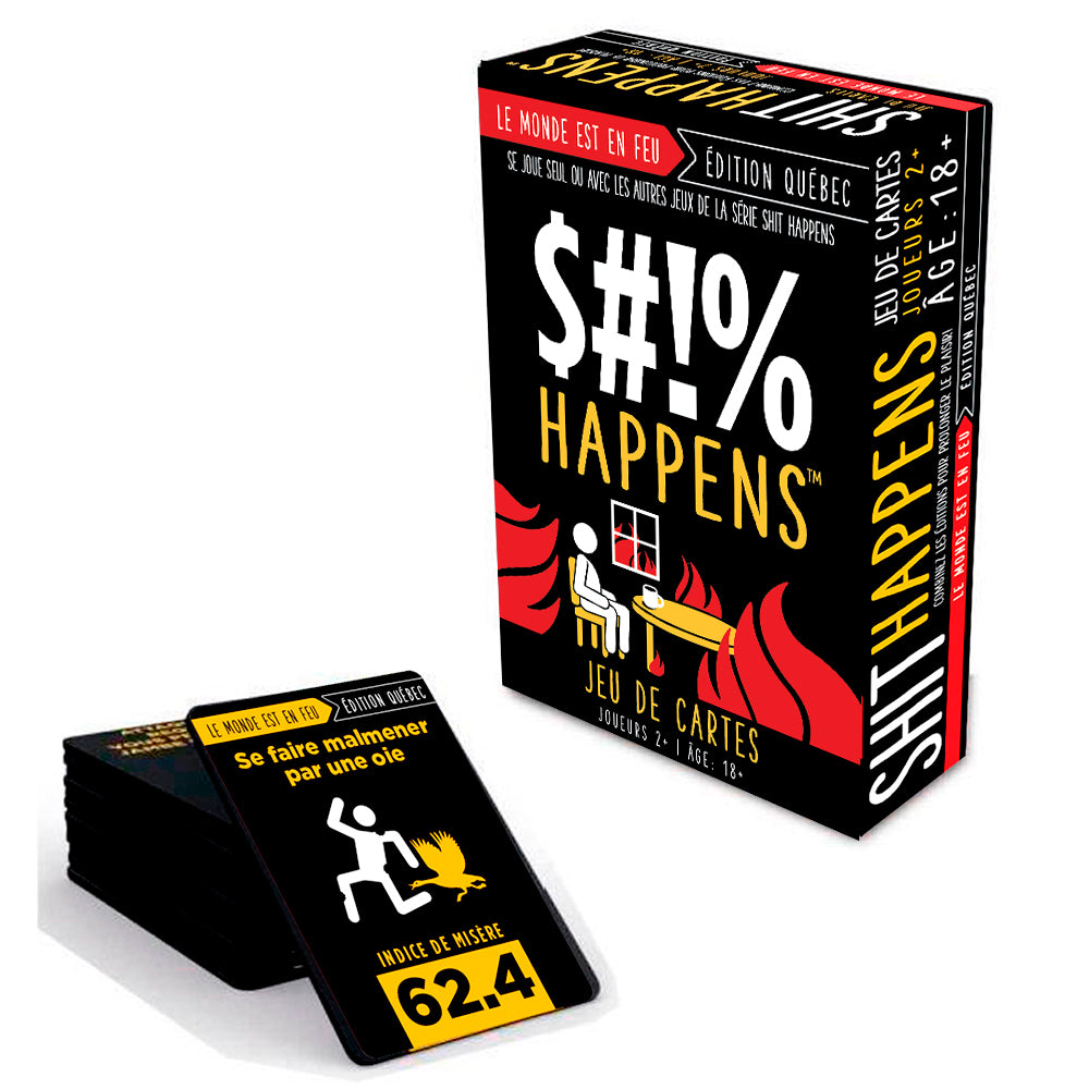 Boîte du jeu Shit Happens édition Québec en français