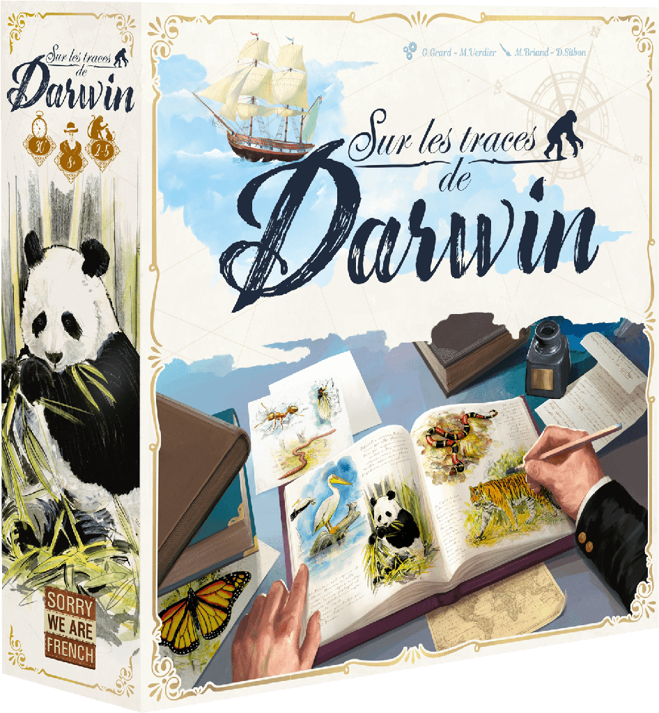 Boîte du jeu Sur les traces de Darwin en Français