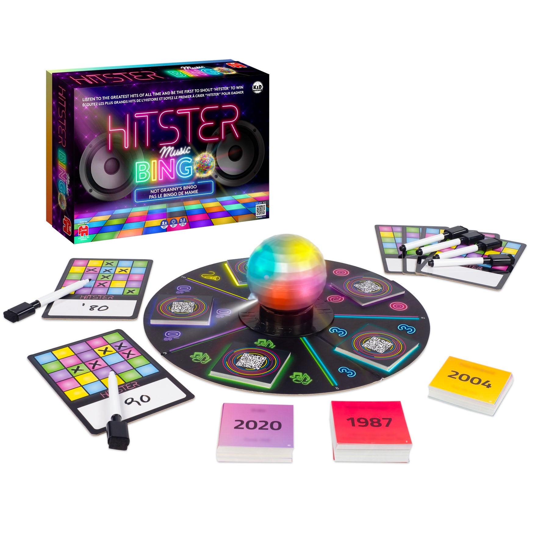 Matériel du jeu Hitster Bingo