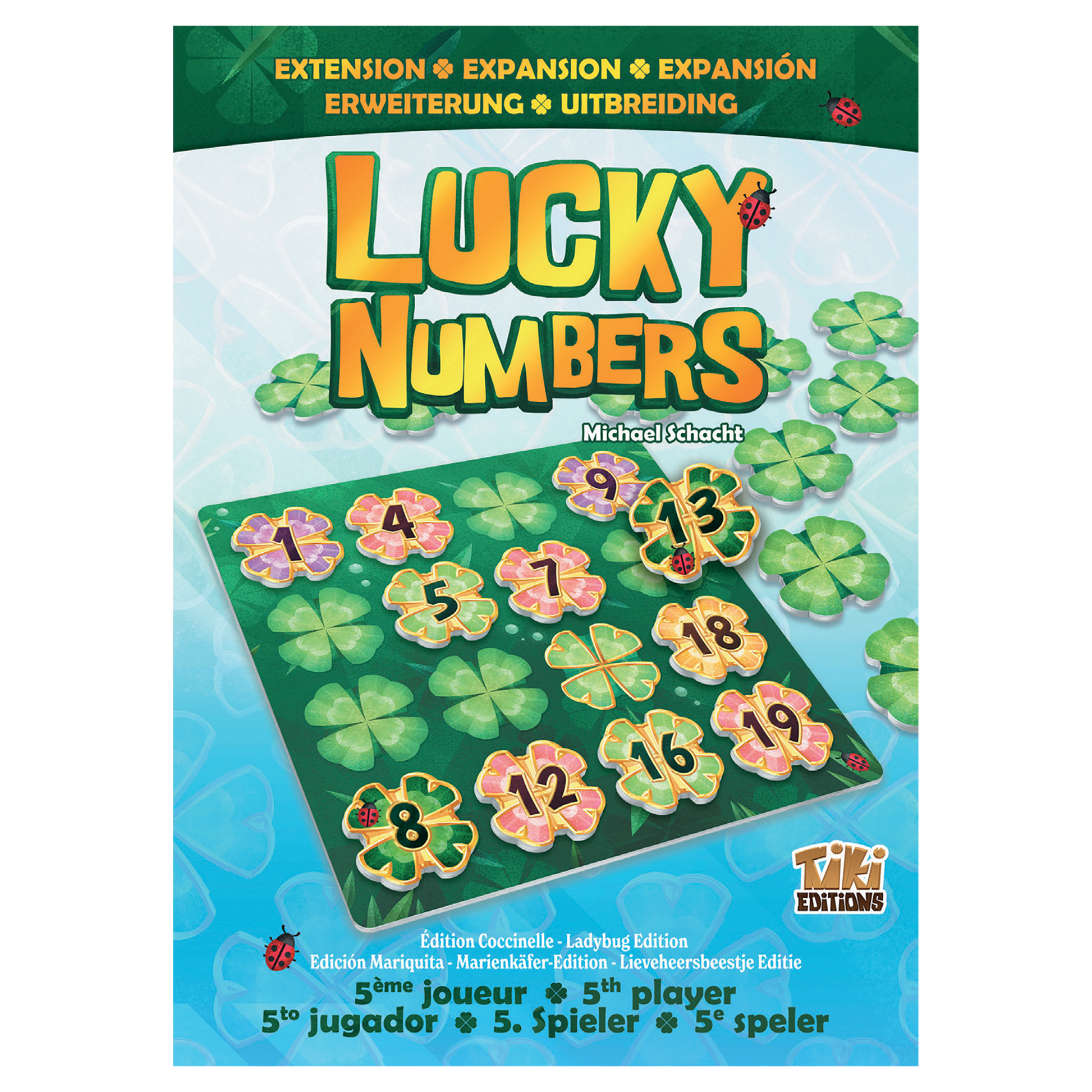 Boîte du de l'extension 5e joueur pour le jeu lucky numbers