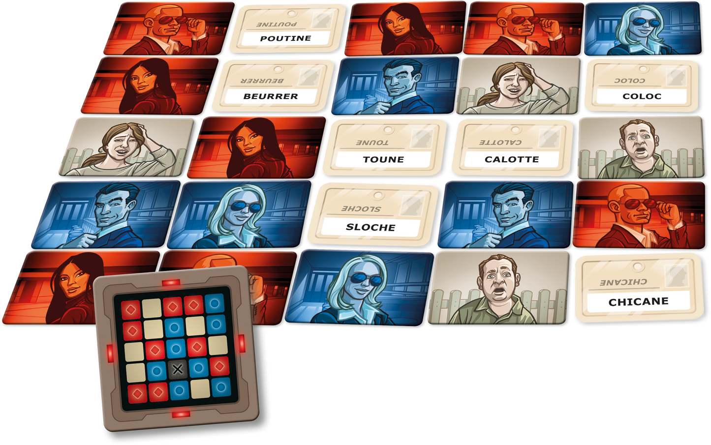 Matériel du jeu Codenames Québec