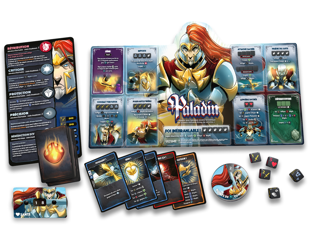 Dice Throne, matériel Paladin