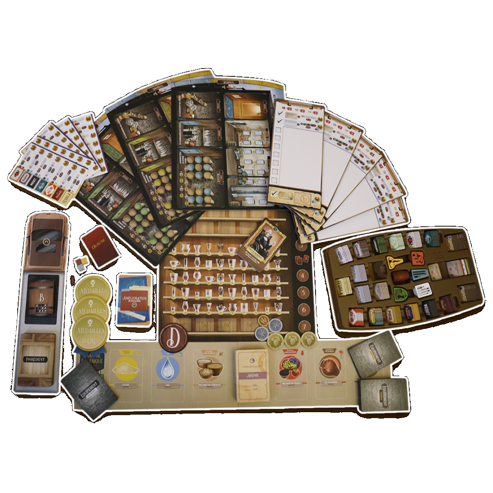 Matériel du jeu Distilled