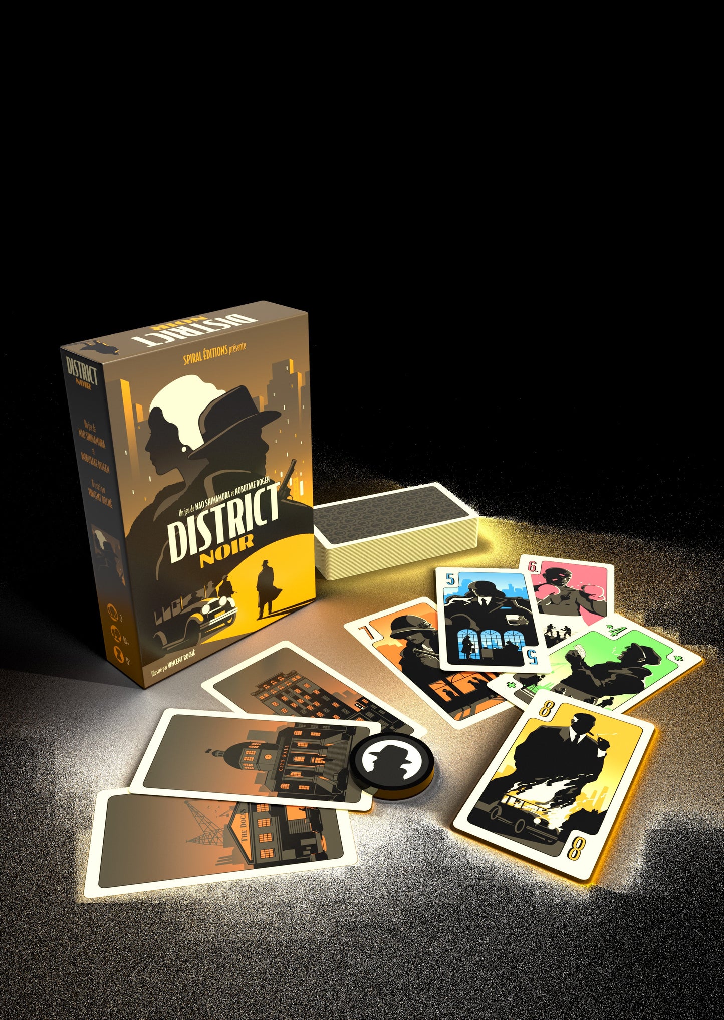 Matériel du jeu District noir
