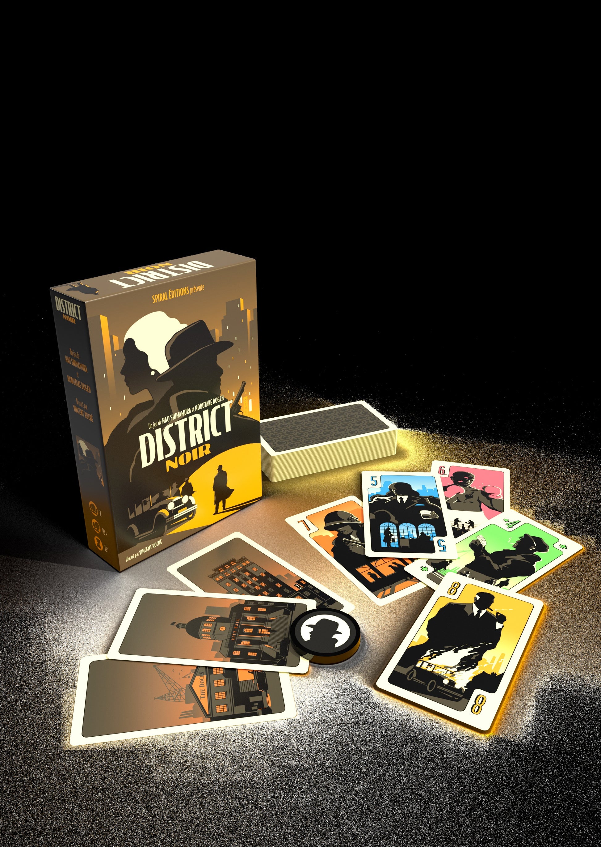Matériel du jeu District noir