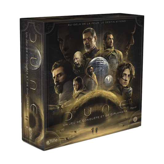 Boite du jeu Dune, un jeu de conquête et de diplomatie en Français