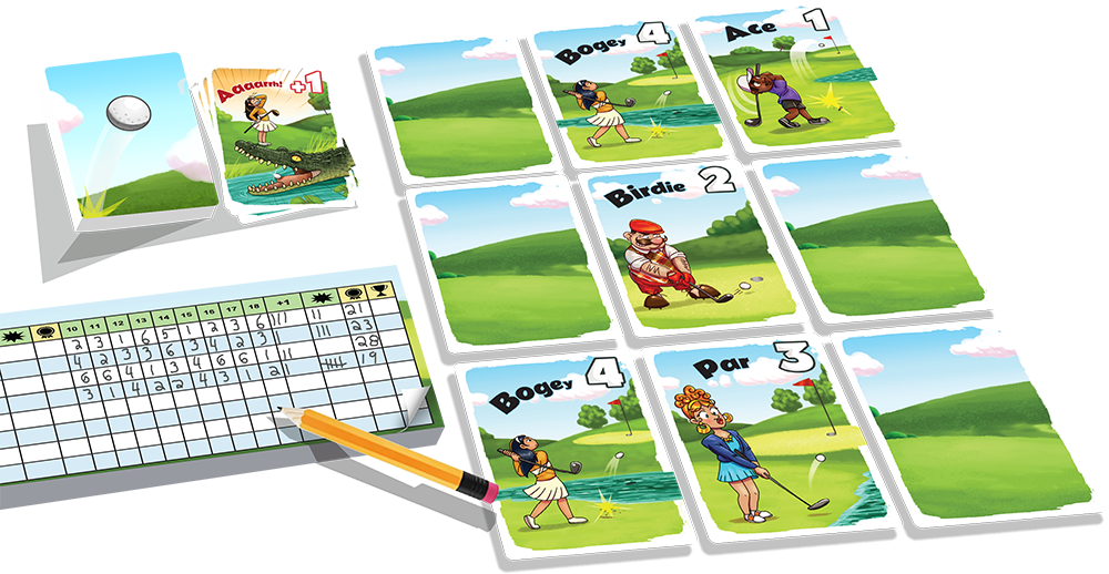 Matériel pour le jeu Golfie