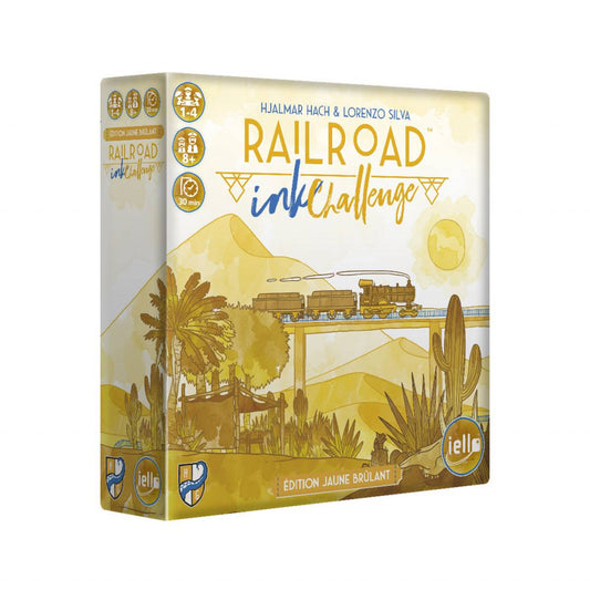 Boîte du jeu Railroad Ink Jaune Brûlant