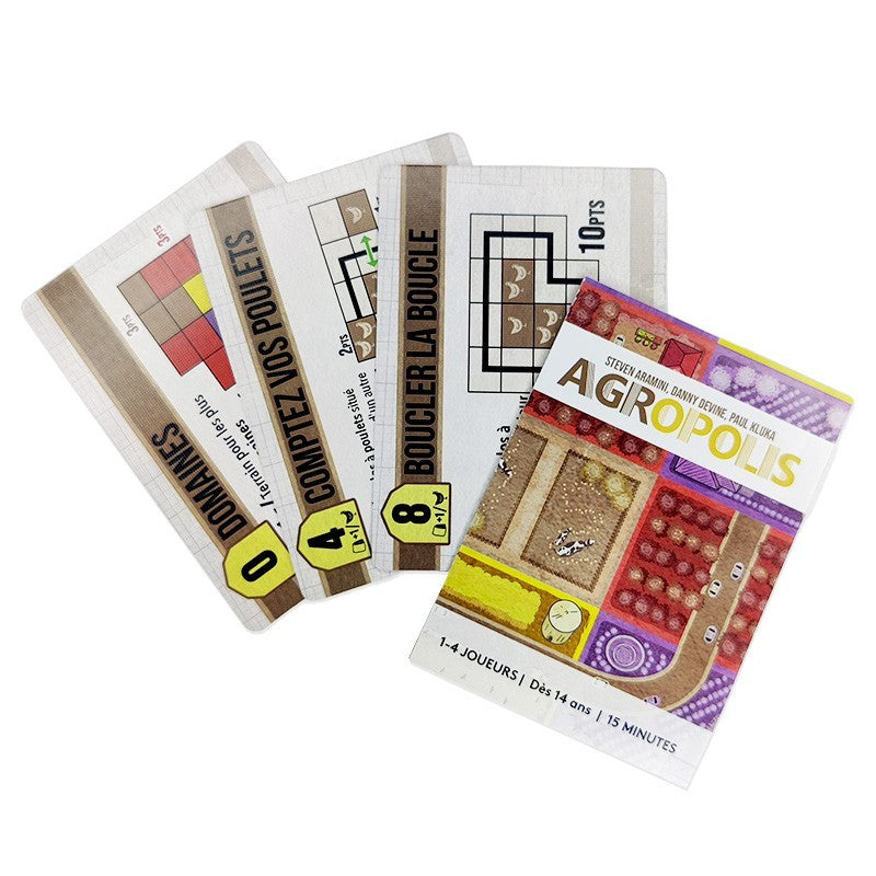Exemple de cartes du jeu Agropolis en Français
