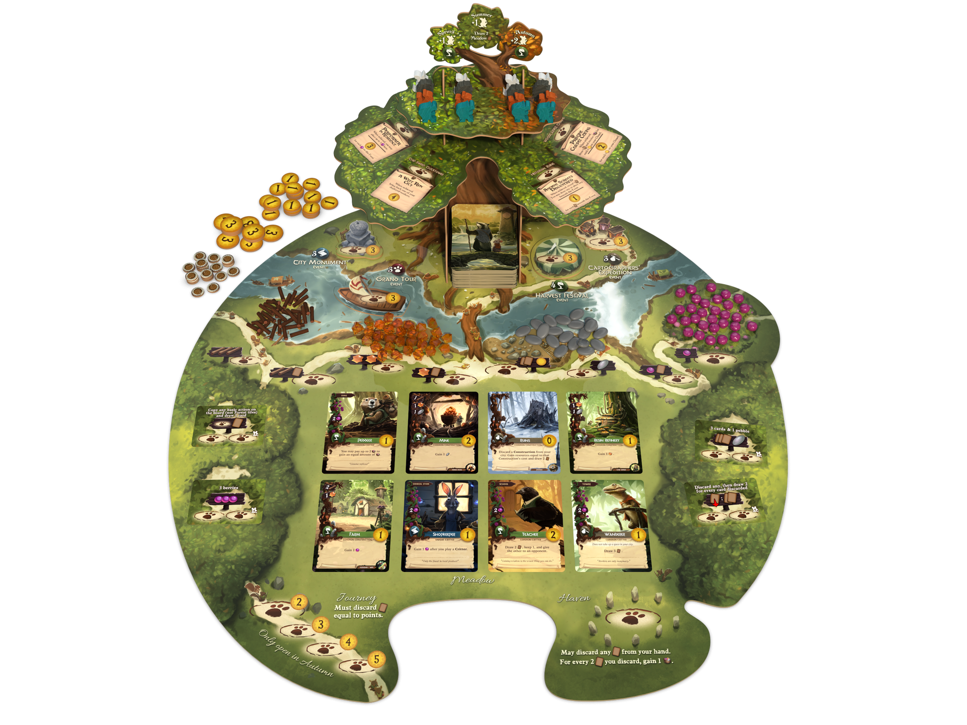 Matériel du jeu Everdell
