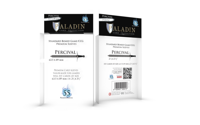 Protège-cartes (Sleeves) - Paladin - Percival - 63,5 x 88 mmm