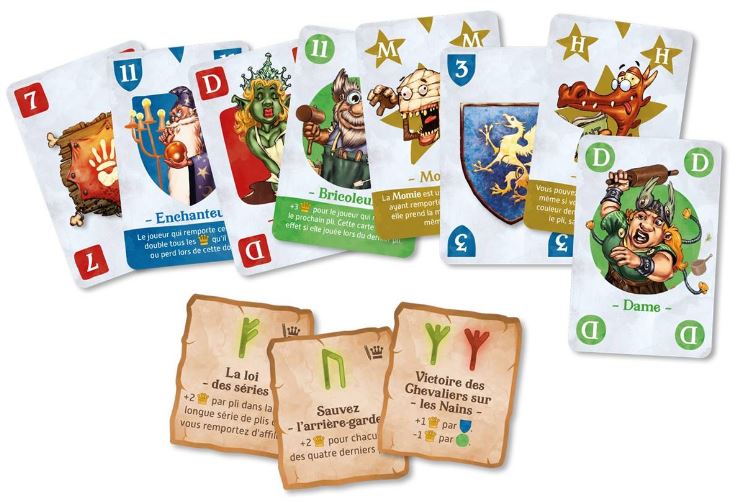 Matériel du jeu le roi des nains