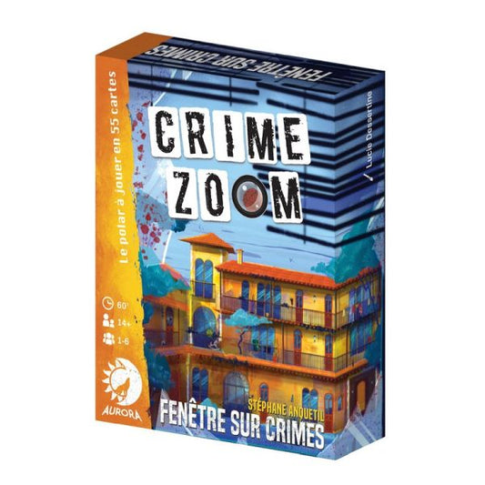 boîte du jeu Crime zoom fenêtre sur crime