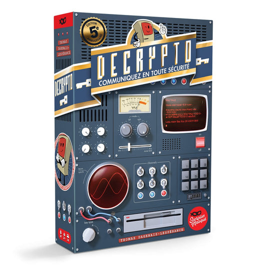 Boîte du jeu Decrypto 5e anniversaire en français