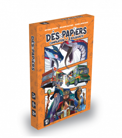 Boîte du jeu de société Dés-Papiers volume 1 en français