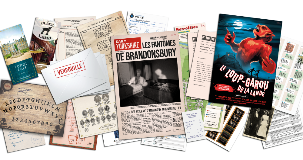 matérieldu jeu Dossier criminel - Les fantômes de brandonsbury
