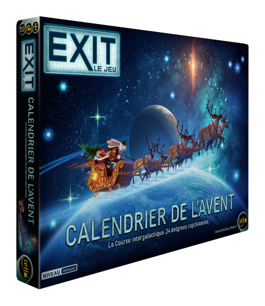 Boite du calendrier de l'avant Exit la course intergalactique