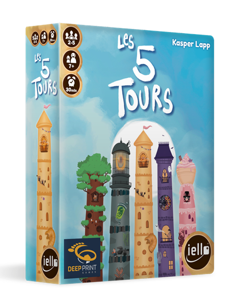 Boîte du jeu les 5 tours en Farnçais