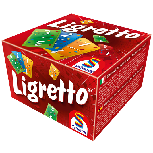 Boîte rouge du jeu ligretto par Schmidt