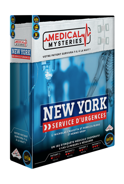 Boîte du jeu Medical Mysteries - New york services d'urgence en français