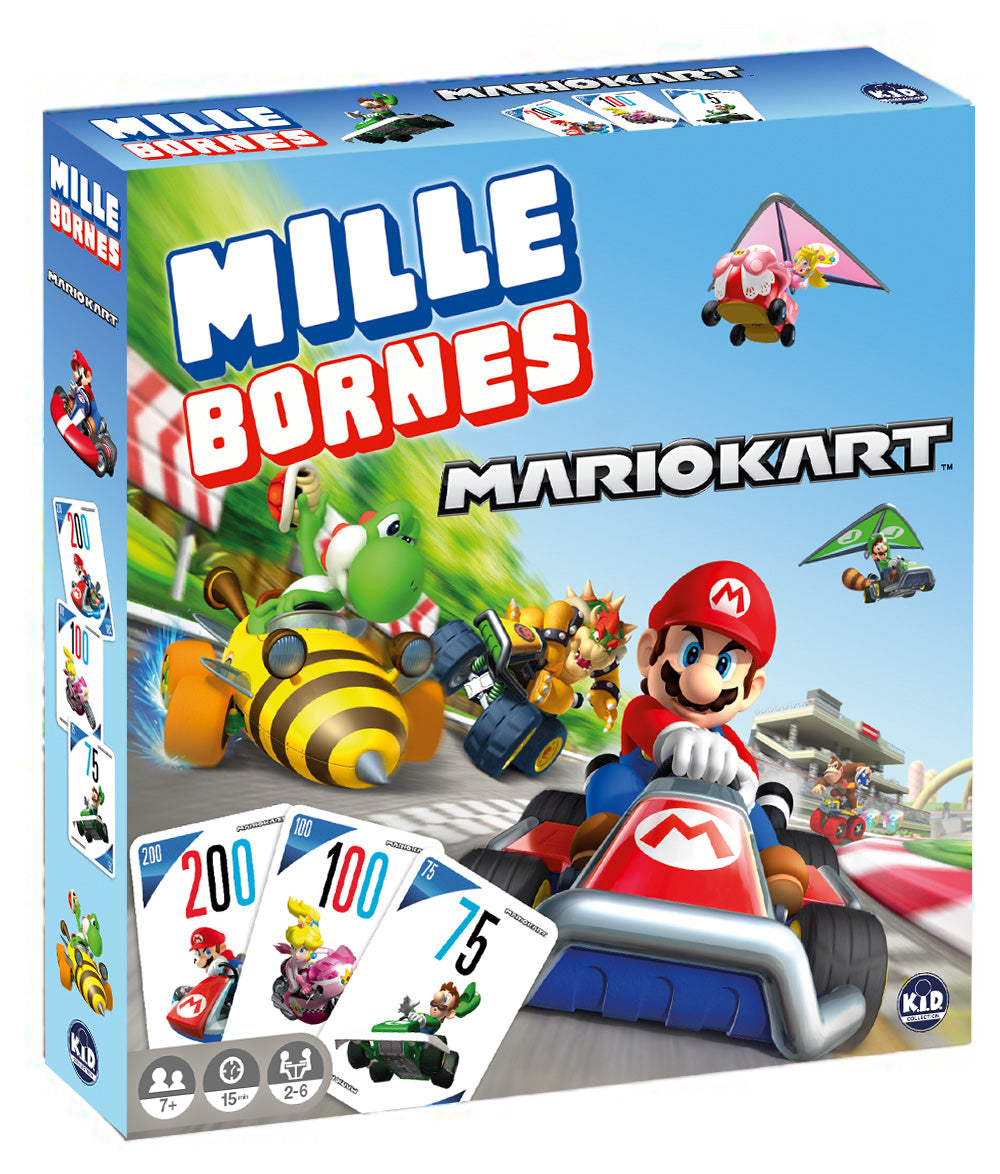 Boîte du jeu Mille Bornes Mario Kart