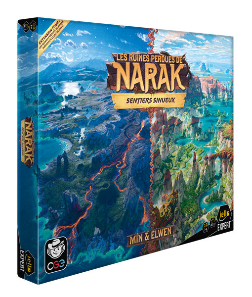 Boîte de l'extension Sentiers sinueux pour le jeu les ruines perdue de Narak