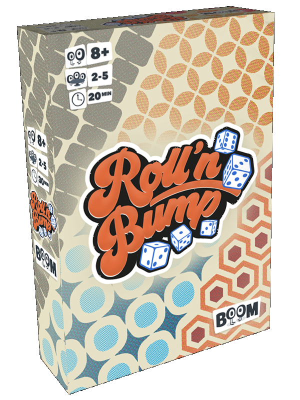 Boîte du jeu Roll'n Bump en français et en anglais.