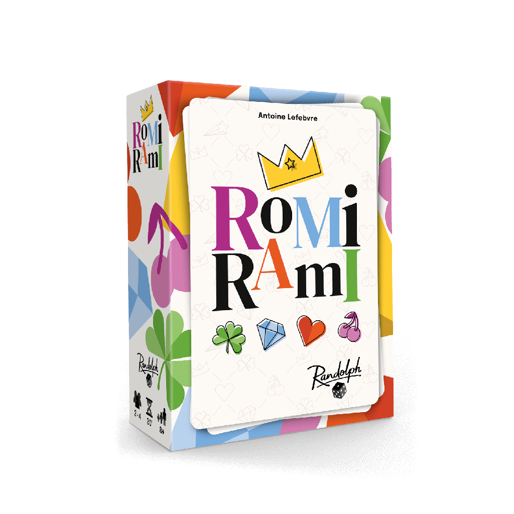 Boîte du jeu de carte Romi Rami en Français