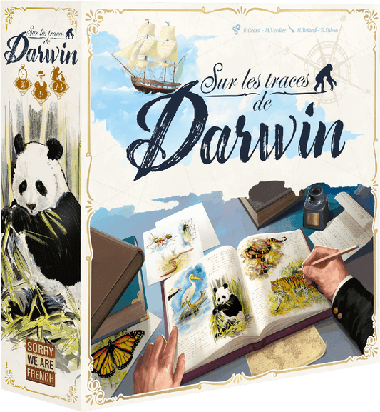 Boîte du jeu Sur les traces de Darwin en Français