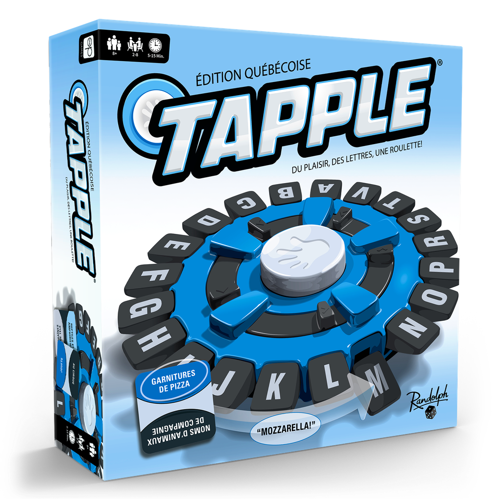 Boîte du jeu Tapple édition québécoise