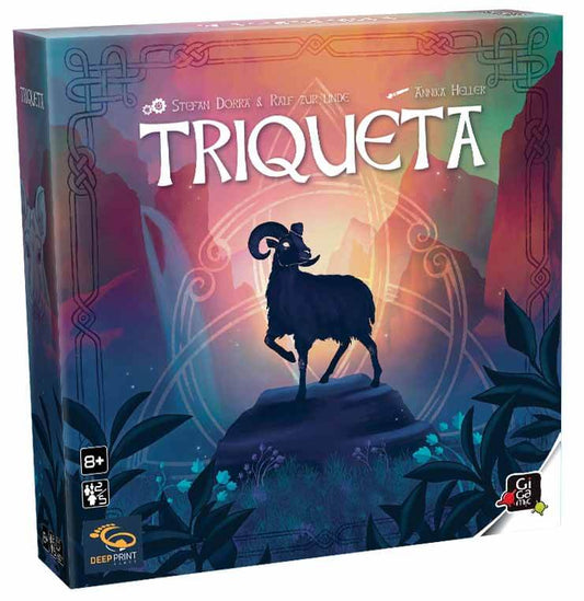 Boîte du jeu de société Triqueta en français