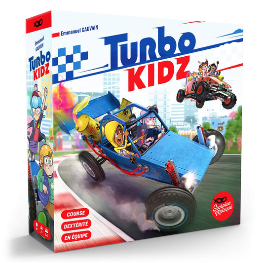 Boîte du jeu de société Turbo Kidz en français