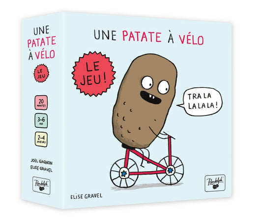 Boîte du jeu une patate à vélo en Français