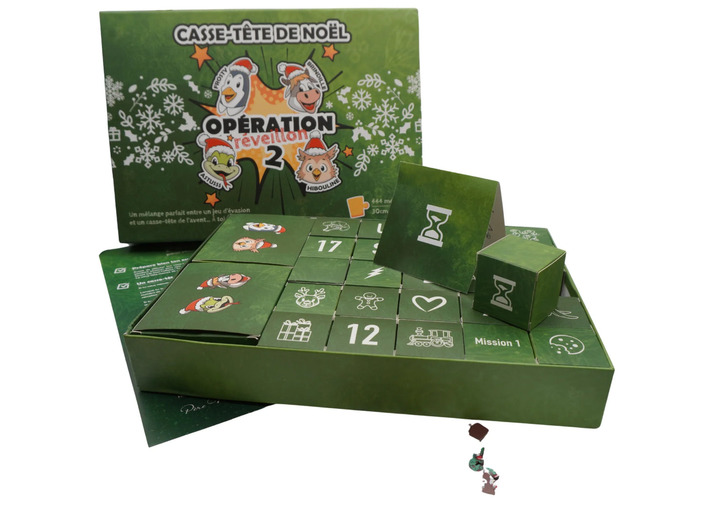 détail du calendrier de l'avent en puzzle