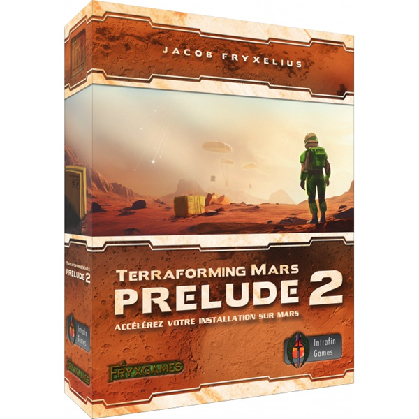 Boîte de l'extension Prélude 2 pour le jeu terraforming mars en français