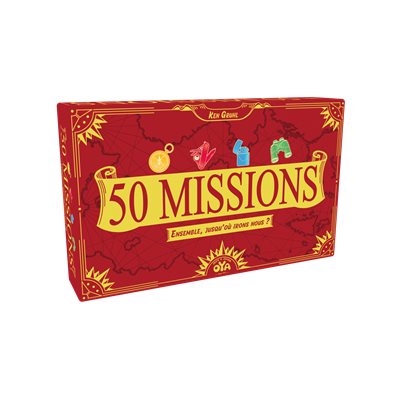 Boite du jeu de société 50 missions en français