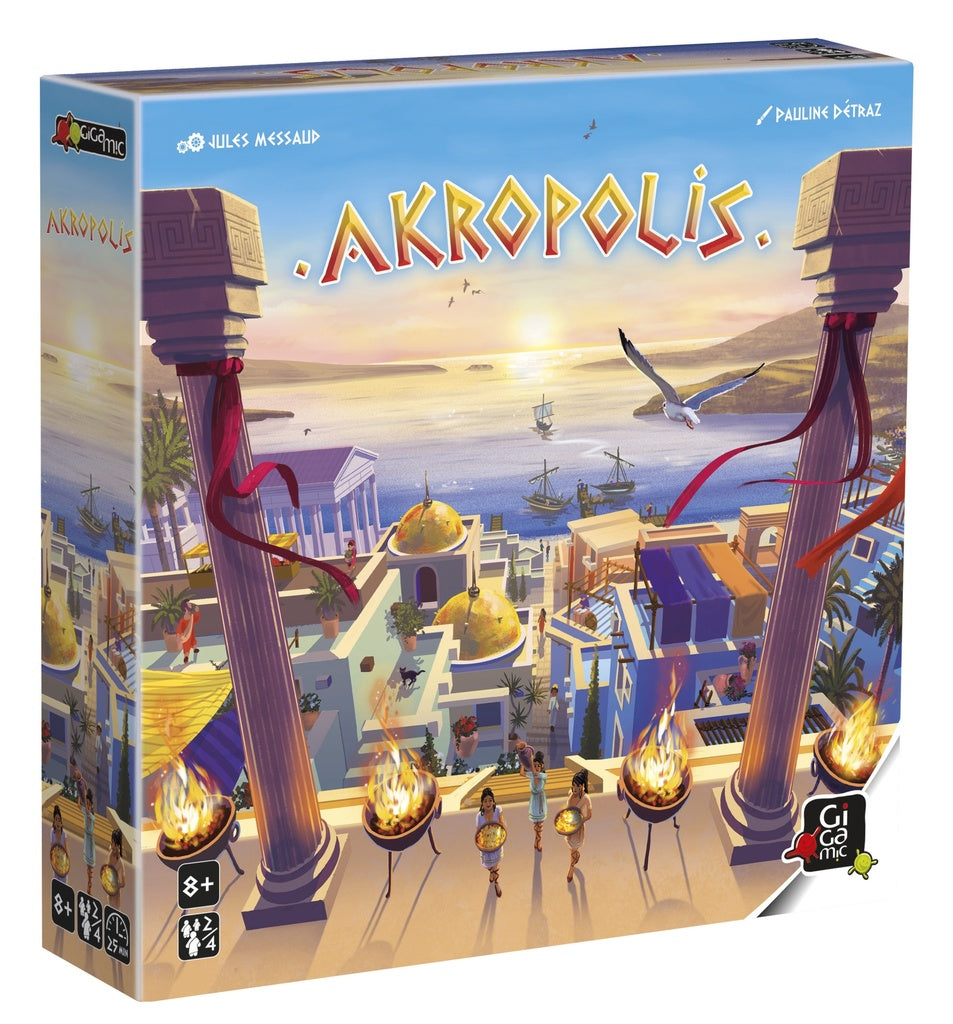 Boîte du jeu Akropolis en Français
