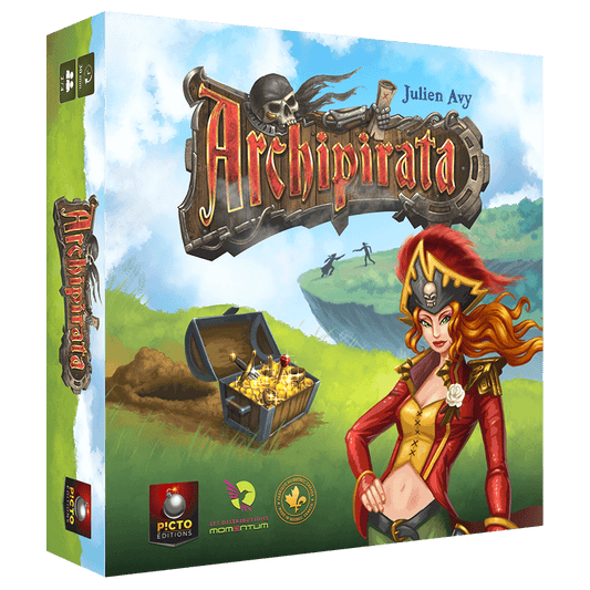 Boite du jeu Archipirata fabriqué au Québec
