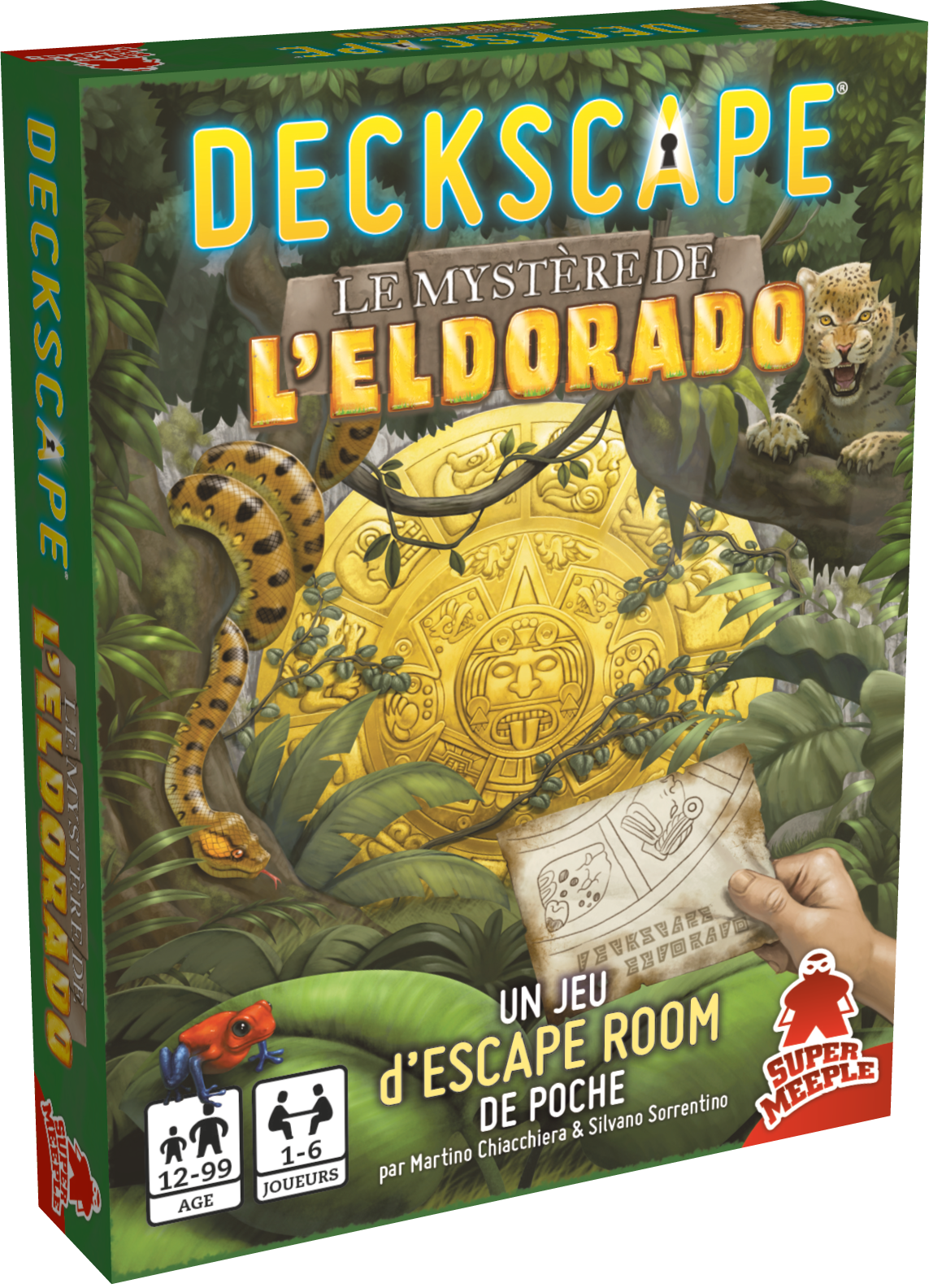 Boîte du jeu Deckscape - Le mystère de l'El Dorado en français