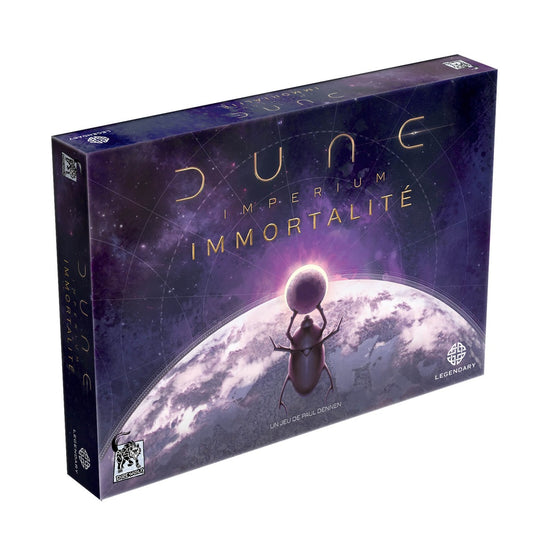 Boîte de l'extension Immortalité pour le jeu Dune Imperium