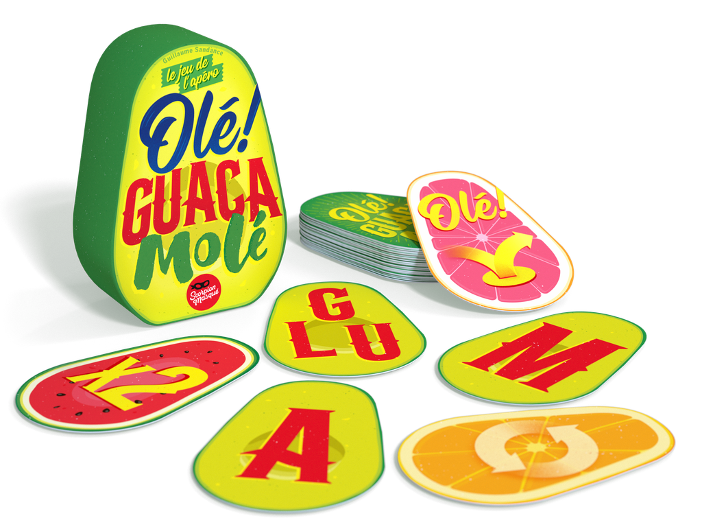 Exemple de cartes du jeu Olé Guacamolé
